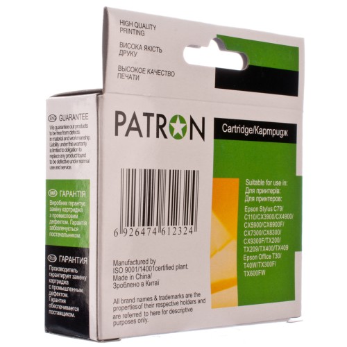 Картридж Patron Epson T0734/T1034/T1054 13 мл, Yellow (PN-0734)