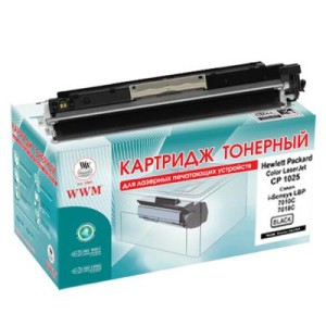 Картридж WWM для HP CLJ CP1025/1025nw Black (1025B)