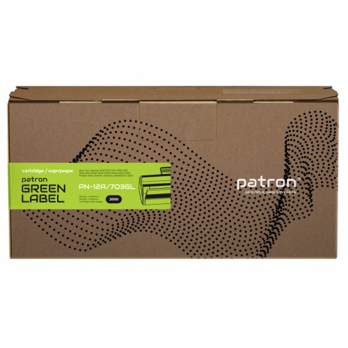 Картридж Patron HP LJ Q2612A/CANON 703 GREEN Label (PN-12A/703GL)