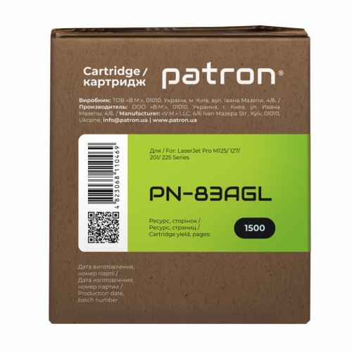 Картридж Patron HP LJ CF283A GREEN Label (PN-83AGL)