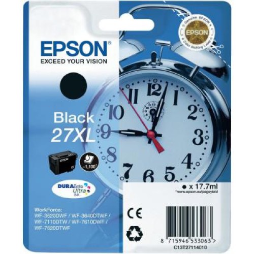 Картридж Epson 27XL WF-7620 black XL (C13T27114020/C13T27114022)