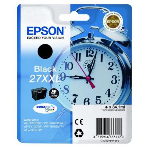 Картридж Epson 27XXL WF-7620 black XXL (C13T27914022)