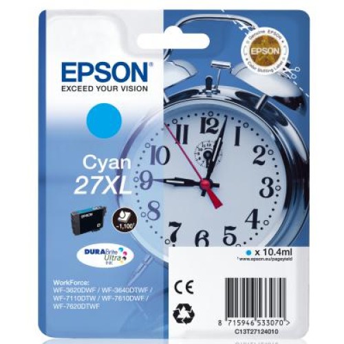 Картридж Epson 27XL WF-7620 cyan XL (C13T27124020/C13T27124022)