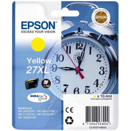 Картридж Epson 27XL WF-7620 yellow XL (C13T27144020/C13T27144022)