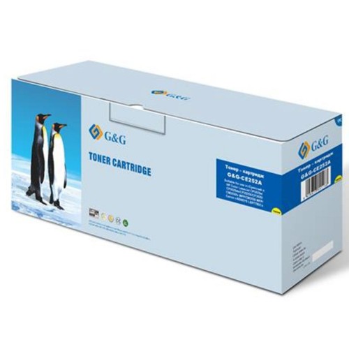 Картридж G&G для HP Color LaserJet CP3525n/CP3520 CM3530fs/Canon 732 Yell (G&G-CE252A)