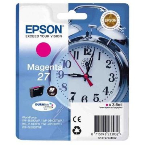 Картридж Epson 27 WF-7110/7610/7620 magenta (C13T27034022)