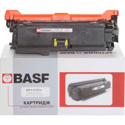 Картридж BASF для HP CLJ CM3530/CP3525 аналог CE252A Yellow (KT-CE252A)