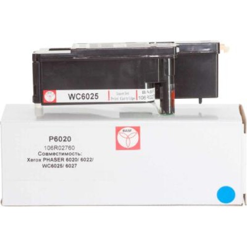 Картридж BASF для Xerox Phaser 6020/6022/WC6025/6027 Cyan (KT-106R02760)