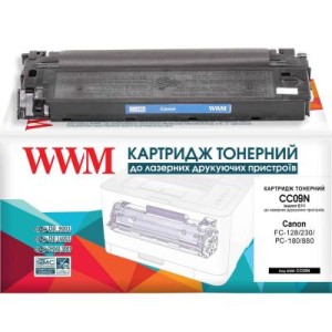 Картридж WWM для Canon FC-128/230/310/330 аналог E30 Black (CC09N)