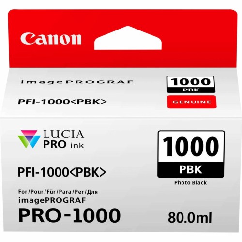 Картридж Canon PFI-1000PBK (Photo Black) (0546C001)