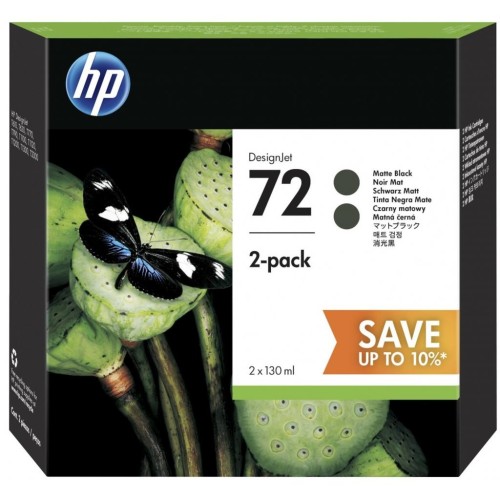 Картридж HP DJ No. 72DesignjT610 matte bk 2*130ml (P2V33A)