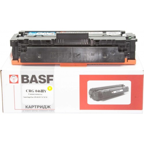 Картридж BASF Canon 046H, LBP-650/MF-730 1251C002 Yellow (KT-CRG046YH)