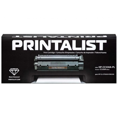 Картридж Printalist HP CLJ CP2025/CM2320, CC530A Black (HP-CC530A-PL)