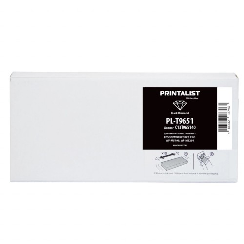 Картридж Printalist Epson WorkForce Pro WF-M5799DWF/ C13T965140 Black (PL-T9651)