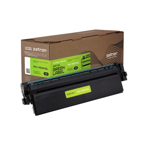 Картридж Patron HP 415X (W2030X) Green Label, black (PN-415XKGL)