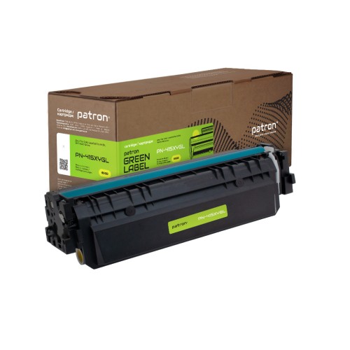 Картридж Patron HP 415X (W2032X) Green Label, yellow (PN-415XYGL)