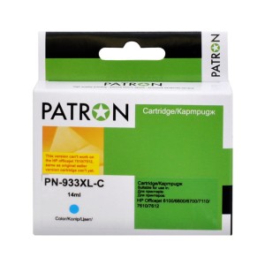 Картридж Patron HP 933XL (CN054AE/CN058AE) 920c, Cyan (PN-933XL-C)