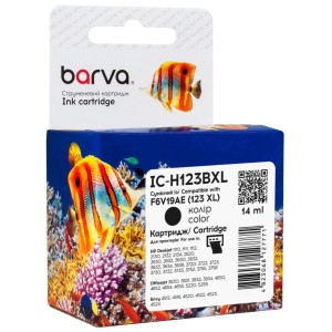 Картридж Barva HP 123XL black/F6V19AE, 14 мл (IC-H123BXL)