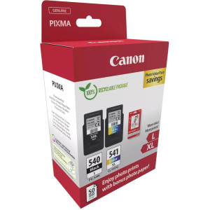 Картридж Canon PG-540 Multipack PG-540L/CL541XL BK, Color +Glossy Photo Paper (5224B012)