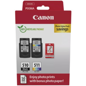 Картридж Canon PG-510+CL-511+Photo Paper, Value Pack (2970B017)