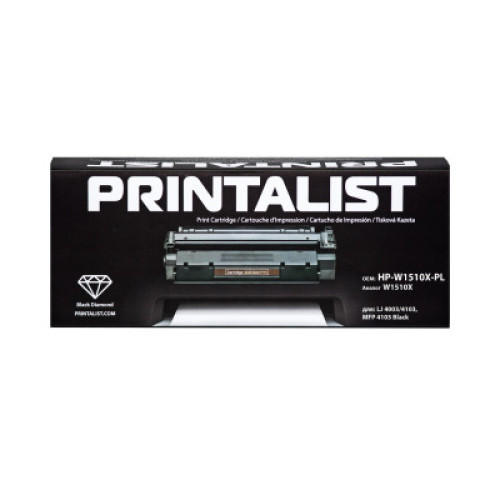 Тонер-картридж Printalist HP LJ 4003/4103, MFP 4103 Black / W1510X 9,7K (HP-W1510X-PL)