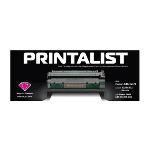 Картридж Printalist Canon 046H, LBP-650/MF-730 1252C002 5K Magenta (Canon-046HM-PL)