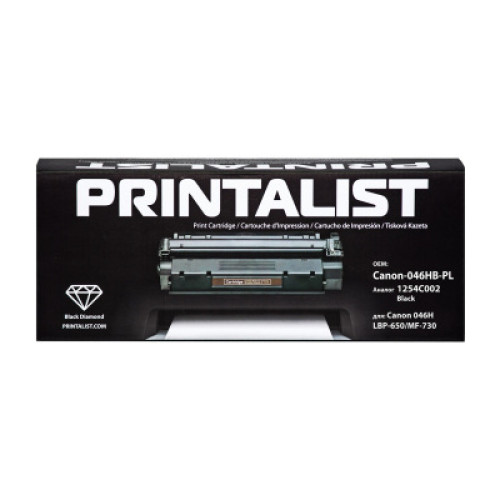 Картридж Printalist Canon 046H, LBP-650/MF-730 1254C002 6K Black (Canon-046HB-PL)
