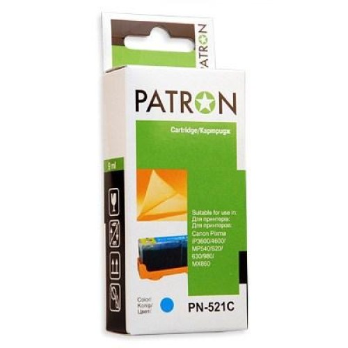 Картридж Patron CANON CLI-521 Cyan (CI-CAN-CLI-521-C-PN)