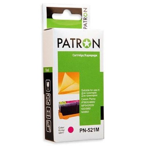 Картридж Patron CANON CLI-521 Magenta (CI-CAN-CLI-521-M-PN)