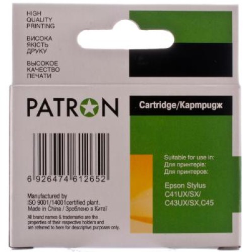 Картридж Patron EPSON T03814 BLACK (PN-038)