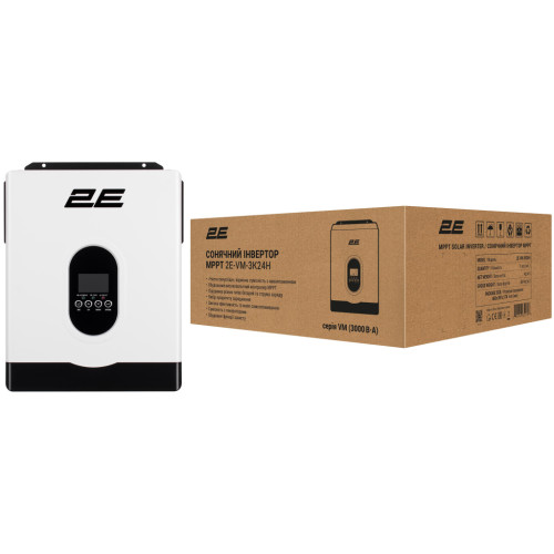 Сонячний інвертор 2E VM-3K24H 3000VA/2700W, 24V (2E-VM-3K24H)