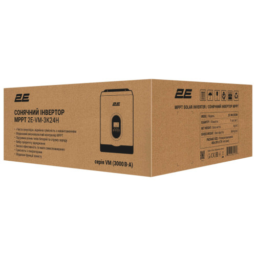 Сонячний інвертор 2E VM-3K24H 3000VA/2700W, 24V (2E-VM-3K24H)