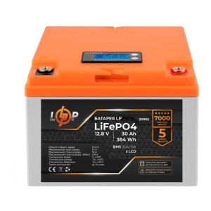 Батарея LiFePo4 LogicPower 12V (12.8V) - 30 Ah (384Wh) (20962)