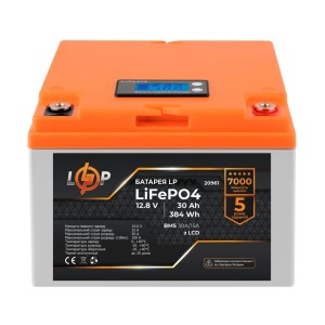 Батарея LiFePo4 LogicPower 12V (12.8V) - 30 Ah (384Wh) (20961)