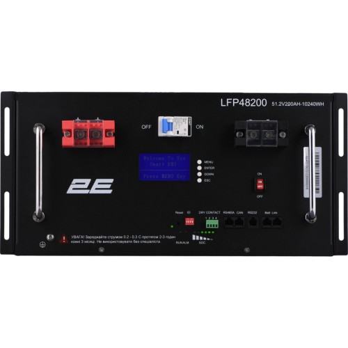 Батарея LiFePo4 2E LiFePO4 48V-200Ah, 19 LCD 16S (2E-LFP48200-LCD)