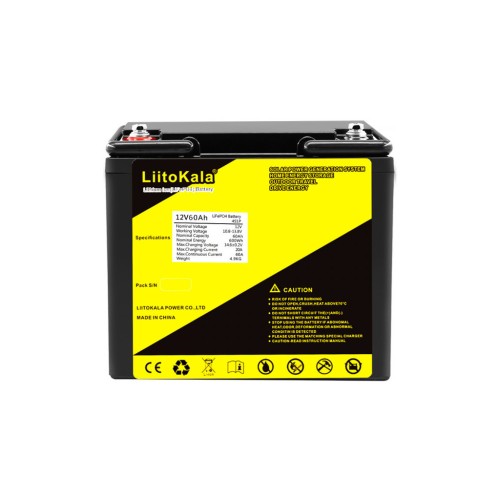 Батарея LiFePo4 Liitokala LiFePO4 12V-60Ah (12V 60Ah LiFePO4)