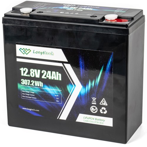 Батарея LiFePo4 Longttech LiFePO4 12.8V - 24Ah (LAR1224-LT20-R32)