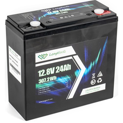 Батарея LiFePo4 Longttech LiFePO4 12.8V - 24Ah (LAR1224-LT20-R32)