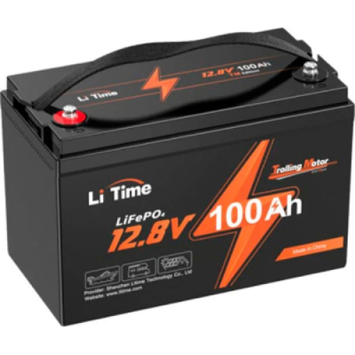 Батарея LiFePo4 Power Queen 12.8V-100Ah (Li-Time-LiFePO4-12.8-100)