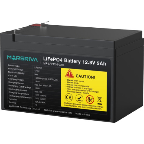 Батарея LiFePo4 Marsriva 12.8V 9Ah (MR-LFP12-9-LAR)