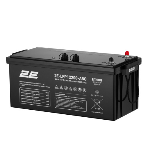 Батарея LiFePo4 2E LFP12, 12В, 200Агод, ABC 4S (2E-LFP12200-ABC)