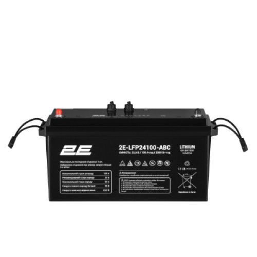 Батарея LiFePo4 2E LFP24, 24В, 100Агод, ABC 8S (2E-LFP24100-ABC)