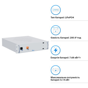 Батарея LiFePo4 Deye BOS-A 38.4V - 200Ah (BOS-A)