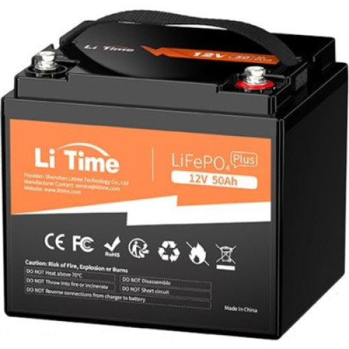 Батарея LiFePo4 Litime 12.8V-50Ah 640Wh (L12V50-BASIC-4-A38) Батарея LiFePo4 Litime 12.8V-50Ah 640Wh (L12V50-BASIC-4-A38)