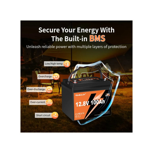 Батарея LiFePo4 YEAGULCH 12.8V 100Ah Mini Max (YEAGULCH-12,8V/100Ah Max) Батарея LiFePo4 YEAGULCH 12.8V 100Ah Mini Max (YEAGULCH-12,8V/100Ah Max)