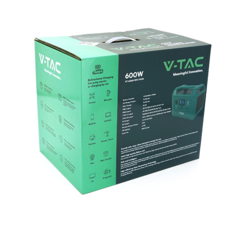 Зарядна станція V-TAC 600W, 576Wh (VT-606N)