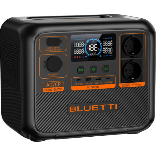 Зарядна станція BLUETTI AC70 1000W 768Wh (AC70)
