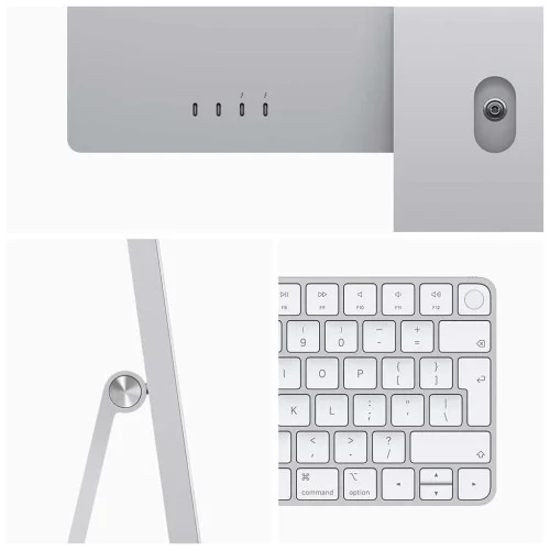 Компютер Apple A2438 24 iMac Retina 4.5K / Apple M1 / Silver (MGPC3UA/A)