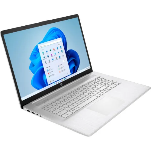Ноутбук HP 17-cn3009ua 17.3 FHD IPS AG, Intel i3-N305, 8GB, F256GB, UMA, DOS, сріблястий (826W3EA)