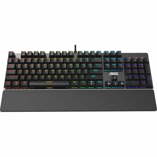 Клавіатура AOC GK500 RGB Outemu Red USB Black (GK500DR2R)
